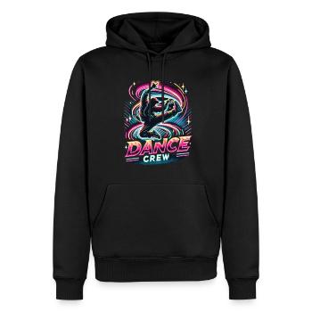 Équipe de danse Breakdance - Sweat à capuche Premium bio Homme - noir - Devant - Nico (187cm)