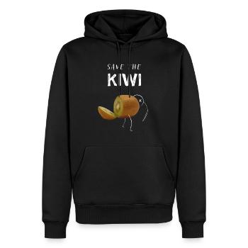 Save the Kiwi Früchte Vogel Neuseeland Reisen - Männer Premium Bio Hoodie - Schwarz - Vorne - Nico (187cm)