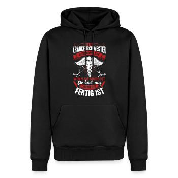 Arzthelferin Krankenhaus Lustiges Krankenschwester - Männer Premium Bio Hoodie - Schwarz - Vorne - Nico (187cm)