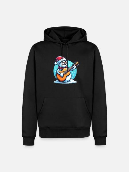 Christmas musical instrument design - Men’s Premium Organic Hoodie - black