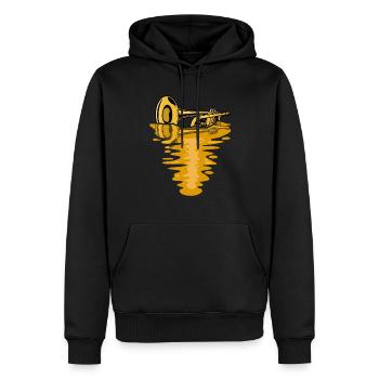 Trompetenspieler Geschenk Mann Jazz Musik Trompete - Männer Premium Bio Hoodie - Schwarz - Vorne - Nico (187cm)
