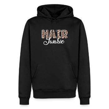 Hairstylist Hair Salon Kosmetologie - Männer Premium Bio Hoodie - Schwarz - Vorne - Nico (187cm)