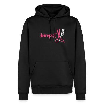 Hairstylist Hair Salon Kosmetologie - Männer Premium Bio Hoodie - Schwarz - Vorne - Nico (187cm)