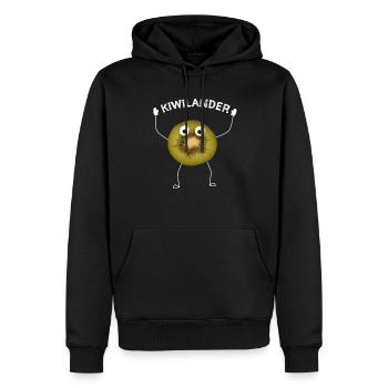 Kiwi Kiwifrucht Neuseeland Neuseeländer Kiwis - Männer Premium Bio Hoodie - Schwarz - Vorne - Nico (187cm)