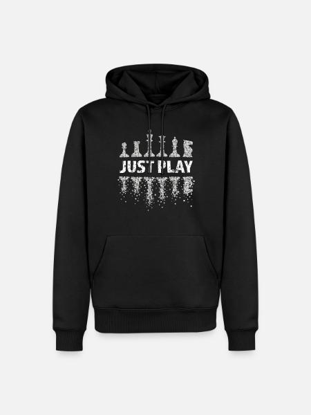 Maître d’échecs Joueur d’échecs Tournoi d’échecs - Sweat à capuche Premium bio Homme - noir