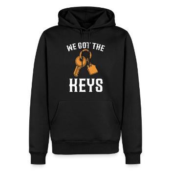 Neuer Hausbesitzer Hauswarmester Hausbesitzer - Männer Premium Bio Hoodie - Schwarz - Vorne - Nico (187cm)