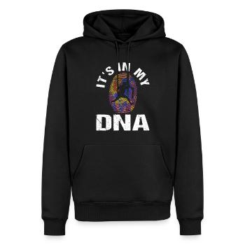 It's in my DNA Stuntscooter Trickscooter Roller - Männer Premium Bio Hoodie - Schwarz - Vorne - Nico (187cm)