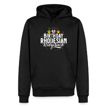 Cadeaux Rhodesian Ridgeback - Sweat à capuche Premium bio Homme - noir - Devant - Nico (187cm)