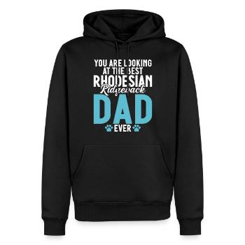 Cadeaux Rhodesian Ridgeback - Sweat à capuche Premium bio Homme - noir - Devant - Nico (187cm)