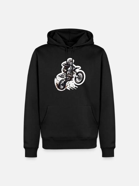 Motocross Motorcycle Motocross Rider Motocross - Men’s Premium Organic Hoodie - black
