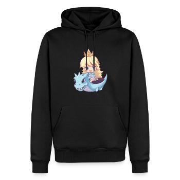 Prinzessin Drache Niedlich - Männer Premium Bio Hoodie - Schwarz - Vorne - Nico (187cm)