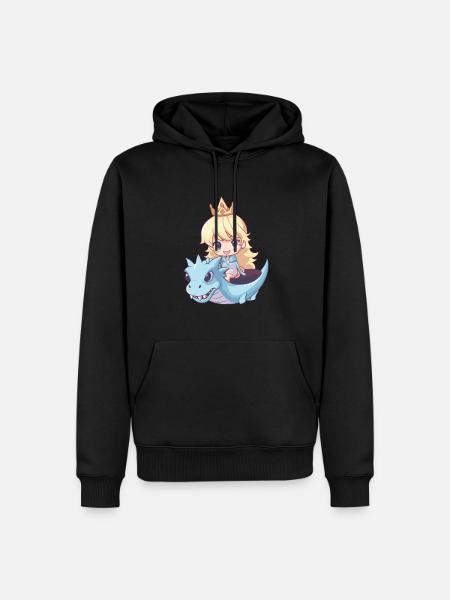 Princesse Dragon Mignon - Sweat à capuche Premium bio Homme - noir