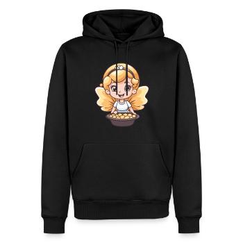 Fée de la pâtisserie Cuisson Cuisine - Sweat à capuche Premium bio Homme - noir - Devant - Nico (187cm)