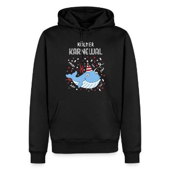 Kölner Karneval Fasching Konfetti Colonia Kölle - Männer Premium Bio Hoodie - Schwarz - Vorne - Nico (187cm)