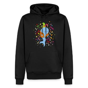 Karneval Fasching Konfetti Narrenkappe Kölner - Männer Premium Bio Hoodie - Schwarz - Vorne - Nico (187cm)