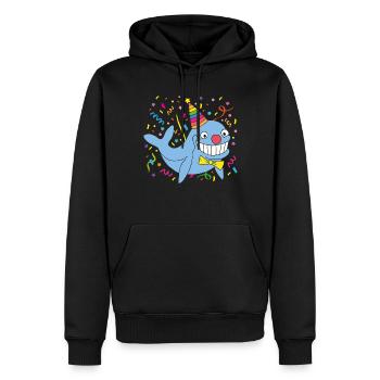 Karneval Fasching Konfetti Narrenkappe Rosenmontag - Männer Premium Bio Hoodie - Schwarz - Vorne - Nico (187cm)