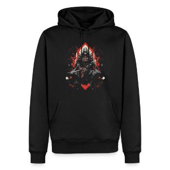 Japanisch Kunstwerk - Männer Premium Bio Hoodie - Schwarz - Vorne - Nico (187cm)