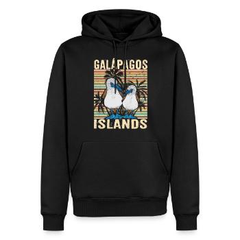 Galapagos Island - Männer Premium Bio Hoodie - Schwarz - Vorne - Nico (187cm)