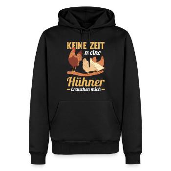 Huhn Hühnerstall Bauernhof Bauer Landwirt Hühner - Männer Premium Bio Hoodie - Schwarz - Vorne - Nico (187cm)