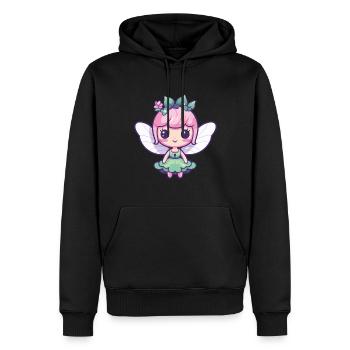 Fairy Comic Cute - Men’s Premium Organic Hoodie - black - Front - Nico (187cm)