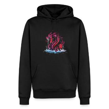 Japanisch Japanisch Landschaft Asien Mystisch - Männer Premium Bio Hoodie - Schwarz - Vorne - Nico (187cm)