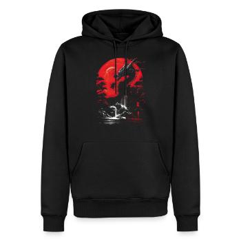 Japanisch Japanisch Landschaft Asien Mystisch - Männer Premium Bio Hoodie - Schwarz - Vorne - Nico (187cm)