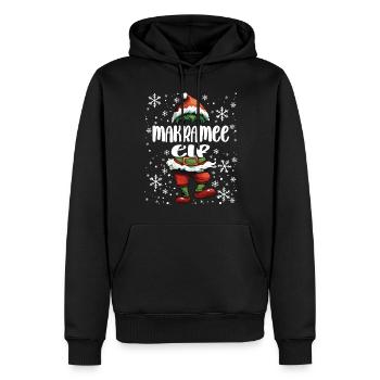 Weihnachtsoutfit Makramee Elf - Männer Premium Bio Hoodie - Schwarz - Vorne - Nico (187cm)