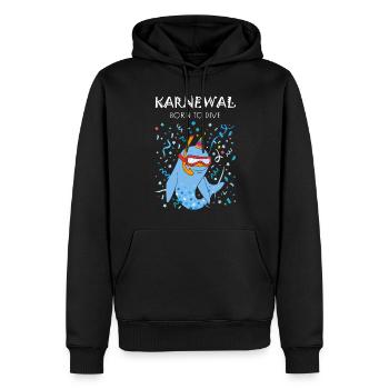 Karneval Konfetti Tauchen Taucher Tauchschein - Männer Premium Bio Hoodie - Schwarz - Vorne - Nico (187cm)