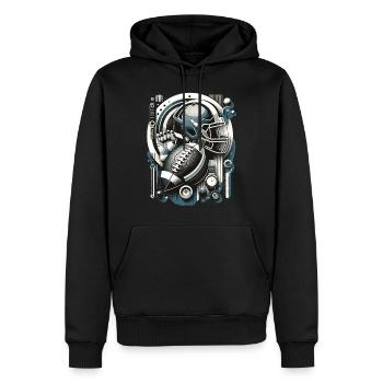 American Football Football Football Helm Football - Männer Premium Bio Hoodie - Schwarz - Vorne - Nico (187cm)