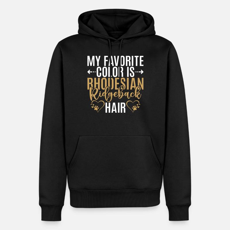 Cadeaux de Rhodesian Ridgeback - Sweat à capuche Premium bio Homme - noir