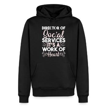 Beruf Direktor Der Sozialen Dienste Soziales - Männer Premium Bio Hoodie - Schwarz - Vorne - Nico (187cm)