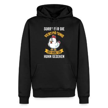 Huhn Hühnerstall Bauernhof Bauer Landwirt Hühner - Männer Premium Bio Hoodie - Schwarz - Vorne - Nico (187cm)
