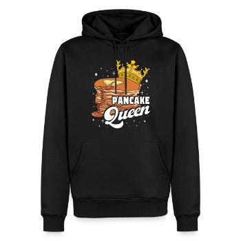 Reine des crêpes - Sweat à capuche Premium bio Homme - noir - Devant - Nico (187cm)