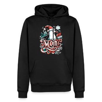 Moin Möwe Moin Sprüche Hamburg Moin Dialekt - Männer Premium Bio Hoodie - Schwarz - Vorne - Nico (187cm)