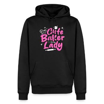 Confectioner Girls Pastry Chef Baking Girl - Cute - Männer Premium Bio Hoodie - Schwarz - Vorne - Nico (187cm)