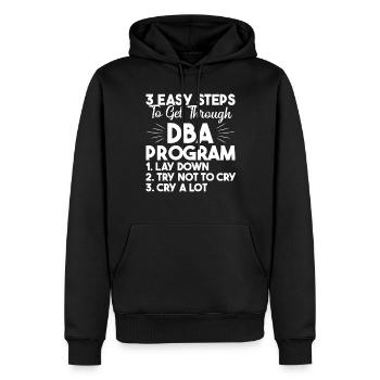 Director of Business Administration Profession - Men’s Premium Organic Hoodie - black - Front - Nico (187cm)