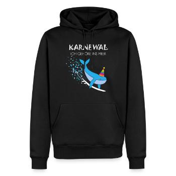Carnival, Confetti, Surfing, Surfboard, Waves, Surfing - Men’s Premium Organic Hoodie - black - Front - Nico (187cm)
