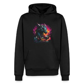 Dragon Role Playing Game Dragon - Men’s Premium Organic Hoodie - black - Front - Nico (187cm)