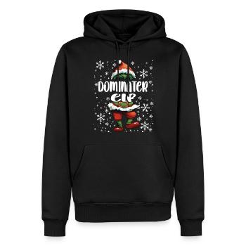 Weihnachtsoutfit Dominanter Elf - Männer Premium Bio Hoodie - Schwarz - Vorne - Nico (187cm)