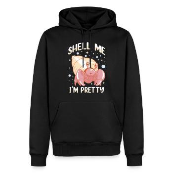 Meerestier Meeresfrüchte Muscheln Einsiedlerkrebs - Männer Premium Bio Hoodie - Schwarz - Vorne - Nico (187cm)