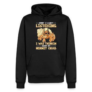 Meerestier Meeresfrüchte Muscheln Einsiedlerkrebs - Männer Premium Bio Hoodie - Schwarz - Vorne - Nico (187cm)