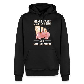 Meerestier Meeresfrüchte Muscheln Einsiedlerkrebs - Männer Premium Bio Hoodie - Schwarz - Vorne - Nico (187cm)