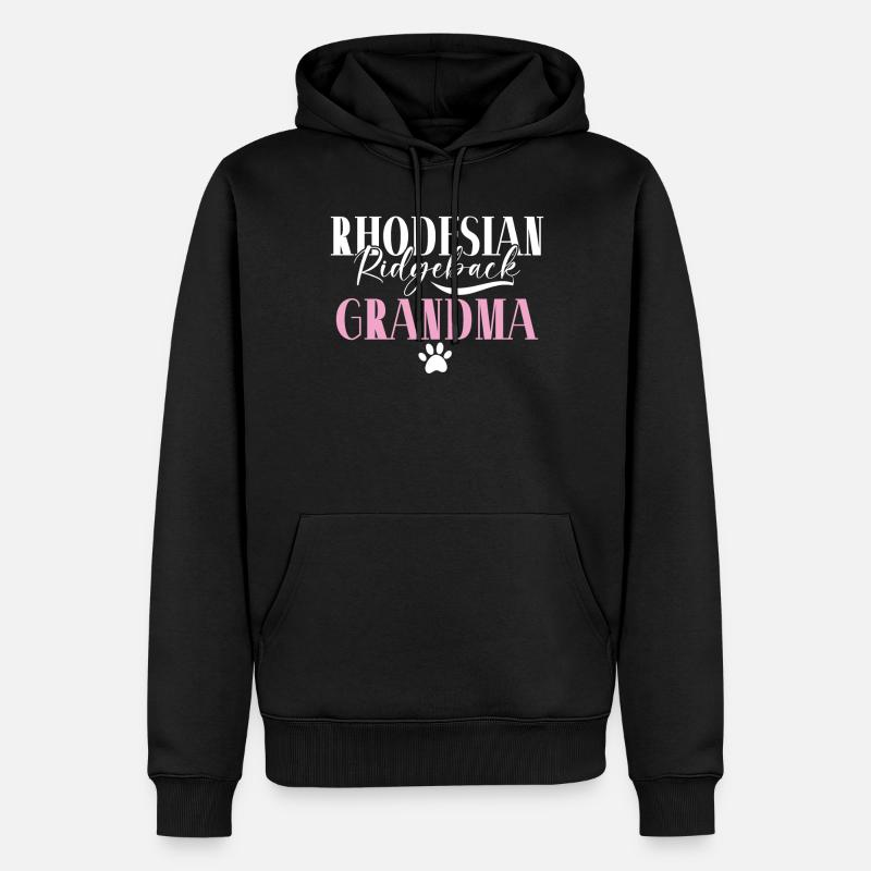 Cadeaux Rhodesian Ridgeback - Sweat à capuche Premium bio Homme - noir