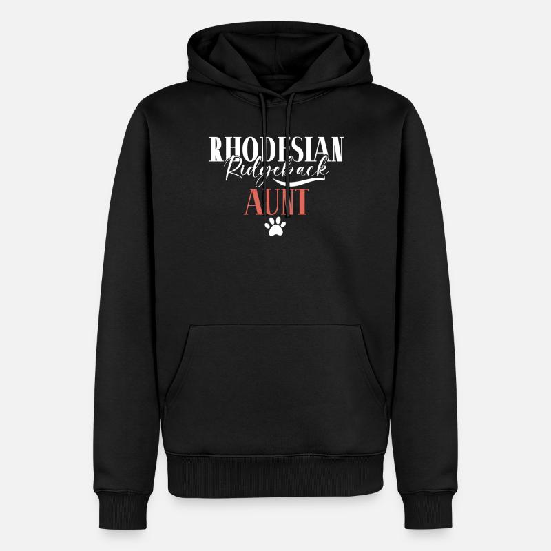 Cadeaux Rhodesian Ridgeback - Sweat à capuche Premium bio Homme - noir