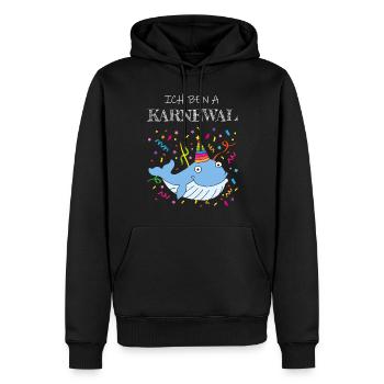 Ich bin ein Karnewal Karneval Konfetti Kölsch Köln - Männer Premium Bio Hoodie - Schwarz - Vorne - Nico (187cm)