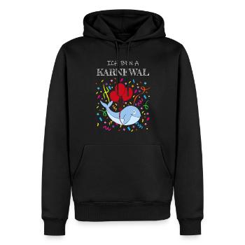 Kölner Karneval Kölsch Konfetti Fasching Jecken - Männer Premium Bio Hoodie - Schwarz - Vorne - Nico (187cm)