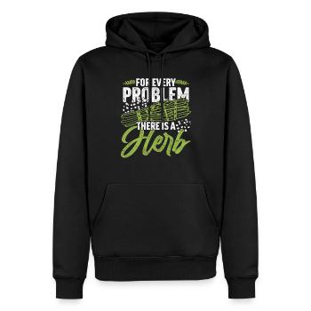 Smudging Apartment Fumigation - Men’s Premium Organic Hoodie - black - Front - Nico (187cm)