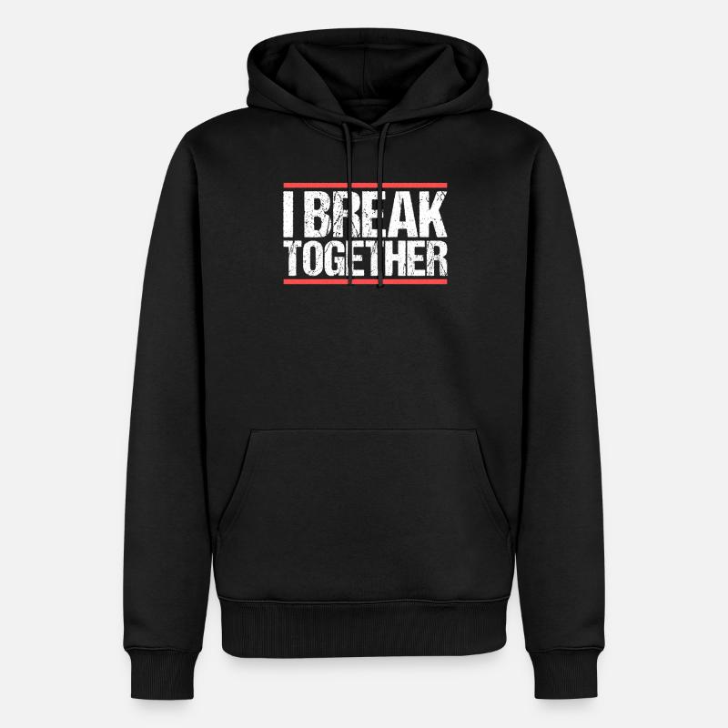 Je me sépare Denglisch - Sweat à capuche Premium bio Homme - noir