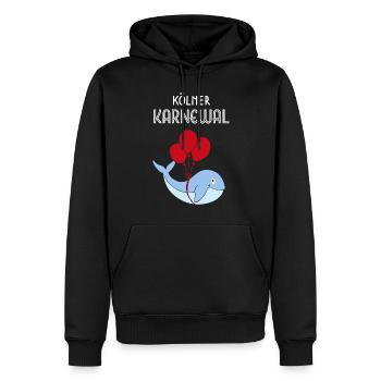 Kölner Karnewal Karneval Fasching Konfetti Köln - Männer Premium Bio Hoodie - Schwarz - Vorne - Nico (187cm)