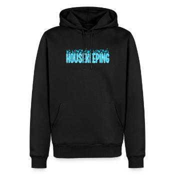 Housekeeping Week Geschenke Reinigungsliebhaber - Männer Premium Bio Hoodie - Schwarz - Vorne - Nico (187cm)